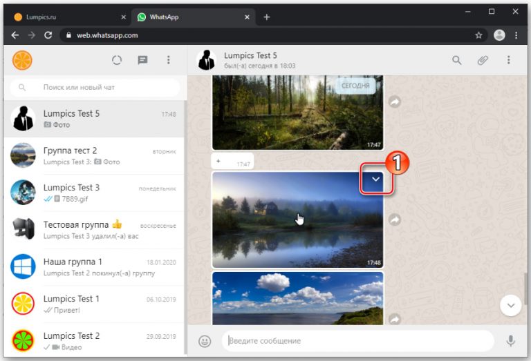 Как загрузить фото в whatsapp